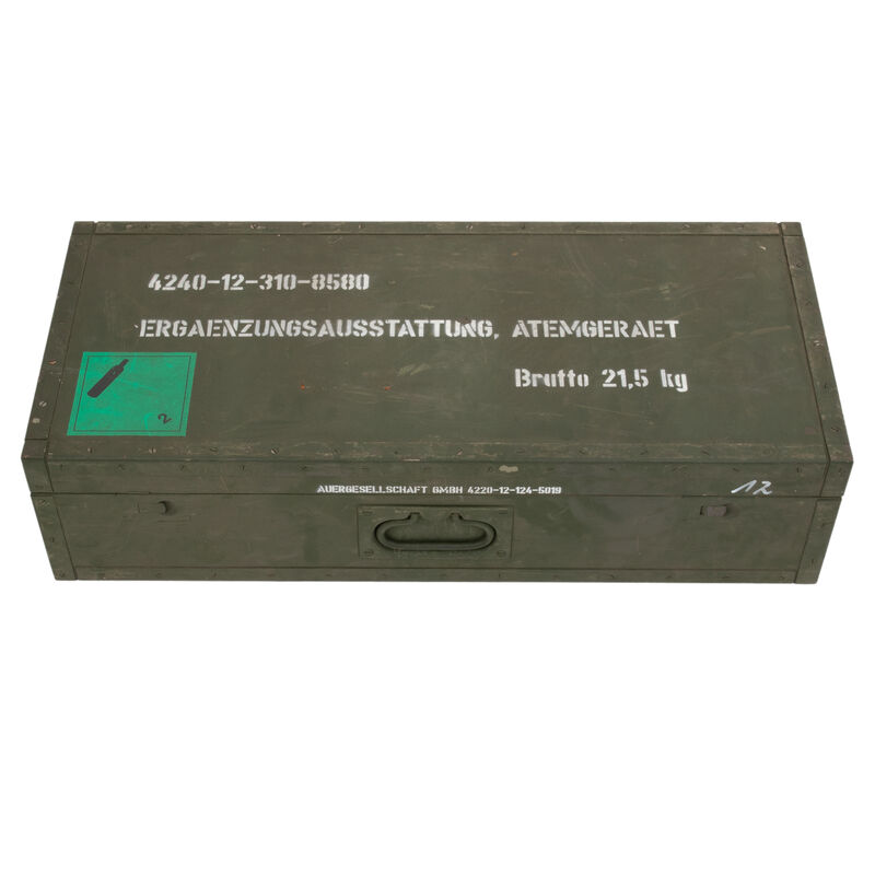 German Wooden Oxygen Bottle Transport Box | Issued, , large image number 0
